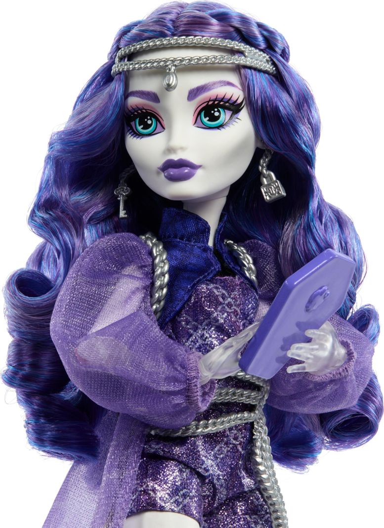 Muñeca Monster High Spectra Vondergeist con hurón como mascota Rhuen-2