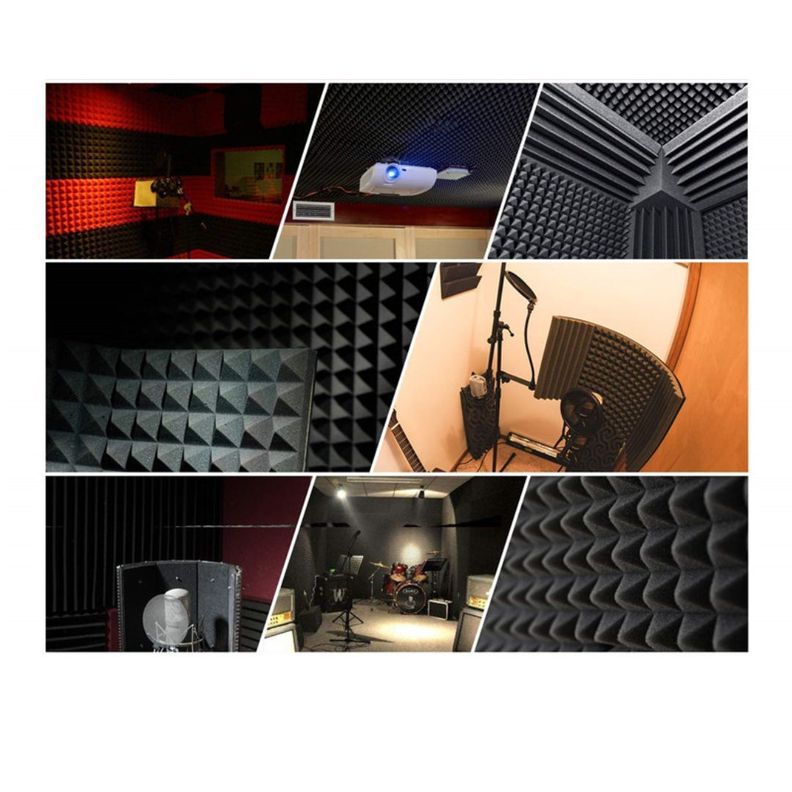 Pack de 12 Paneles Acústicos De Espuma Adhesivos Aislantes De Sonido-3