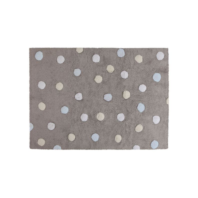 Alfombra Topos Tricolor Café 120 x 160cm-0