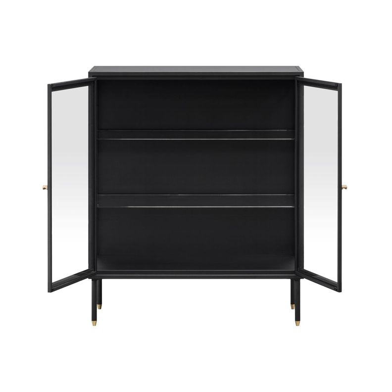 Vitrina Dawn Baja Vidrio Negro-1