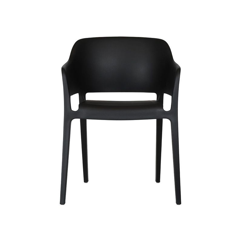 Silla Exterior Sunday con Brazos Negra-0