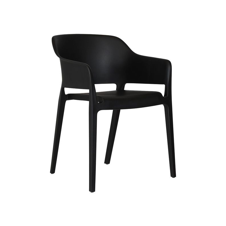 Silla Exterior Sunday con Brazos Negra-1