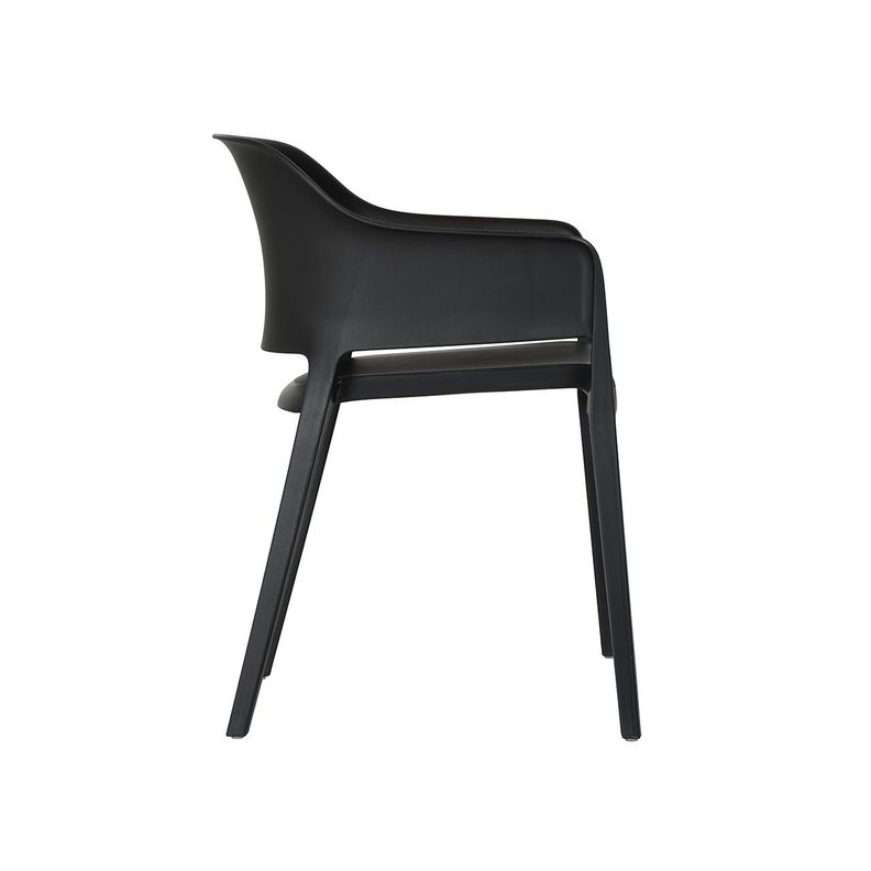 Silla Exterior Sunday con Brazos Negra-2