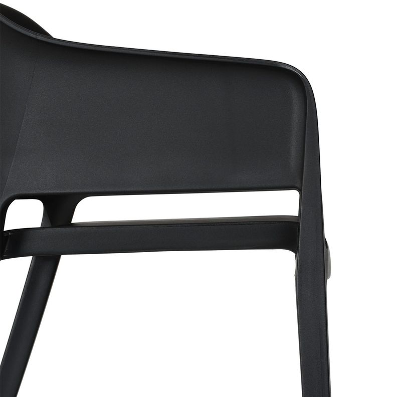Silla Exterior Sunday con Brazos Negra-4