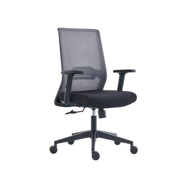 Silla de Oficina New York Gris Negra-0