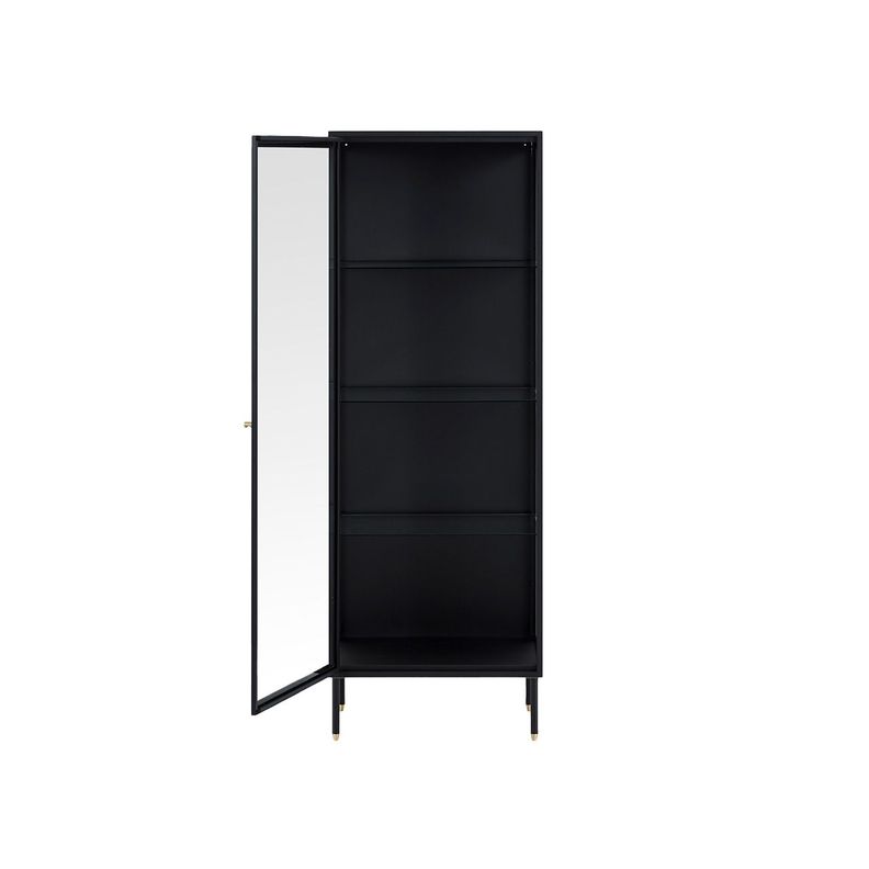 Vitrina Dawn Alta Single Vidrio Negro-4
