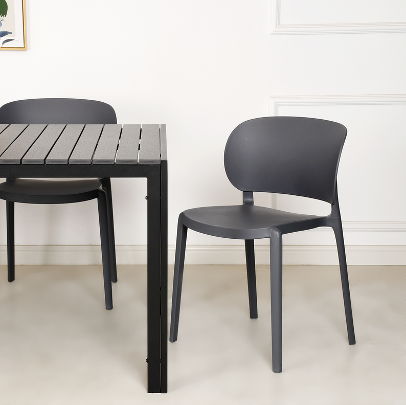 Mesa Exterior Happy Negra 150cm-3