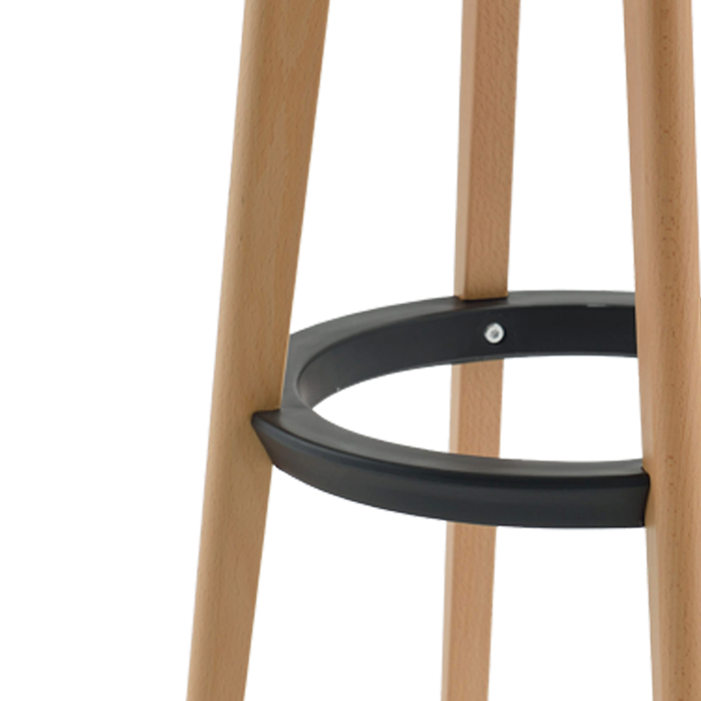 Taburete Moonlight Alto Natural Negro-2
