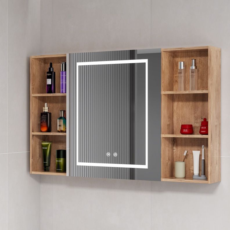 Mueble Botiquin Espejo LED Antiempañante Domsa MMR-100 Wood - 98x80x14cm-2