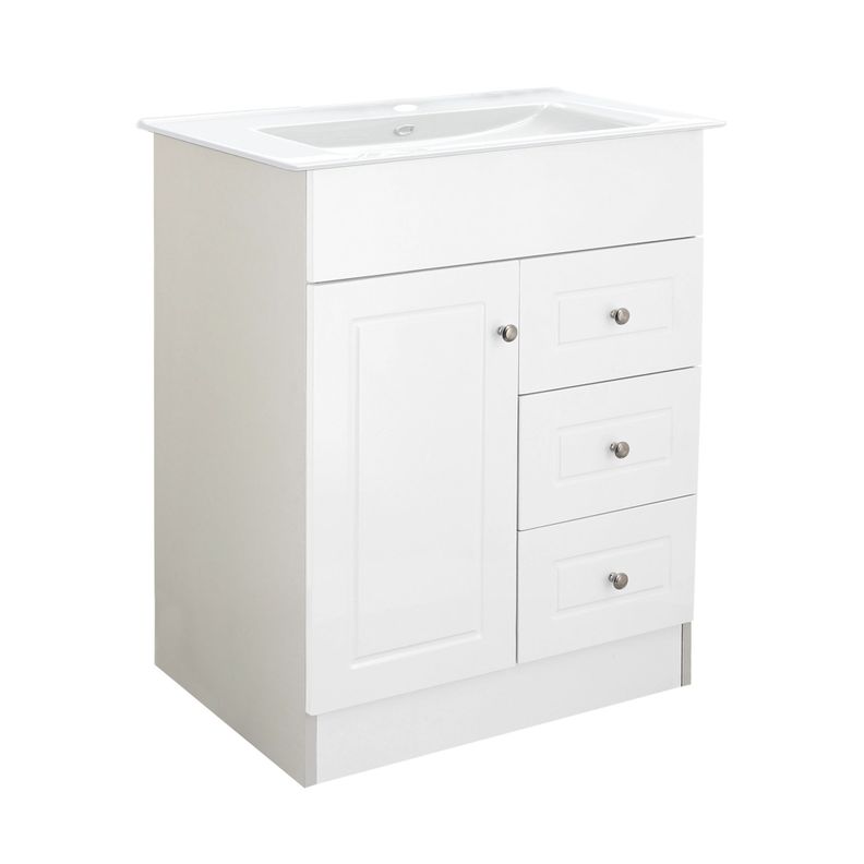 Kit Mueble Vanitorio Domsa Color Blanco B60-PHNB+P-60-2