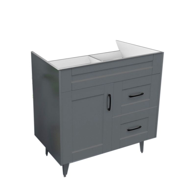 Mueble Vanitorio Domsa 80SK Gris (Sin Cubierta)-2