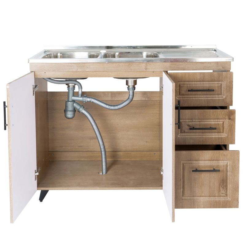 Kit Mueble Lavaplatos Domsa PVC120WD-2