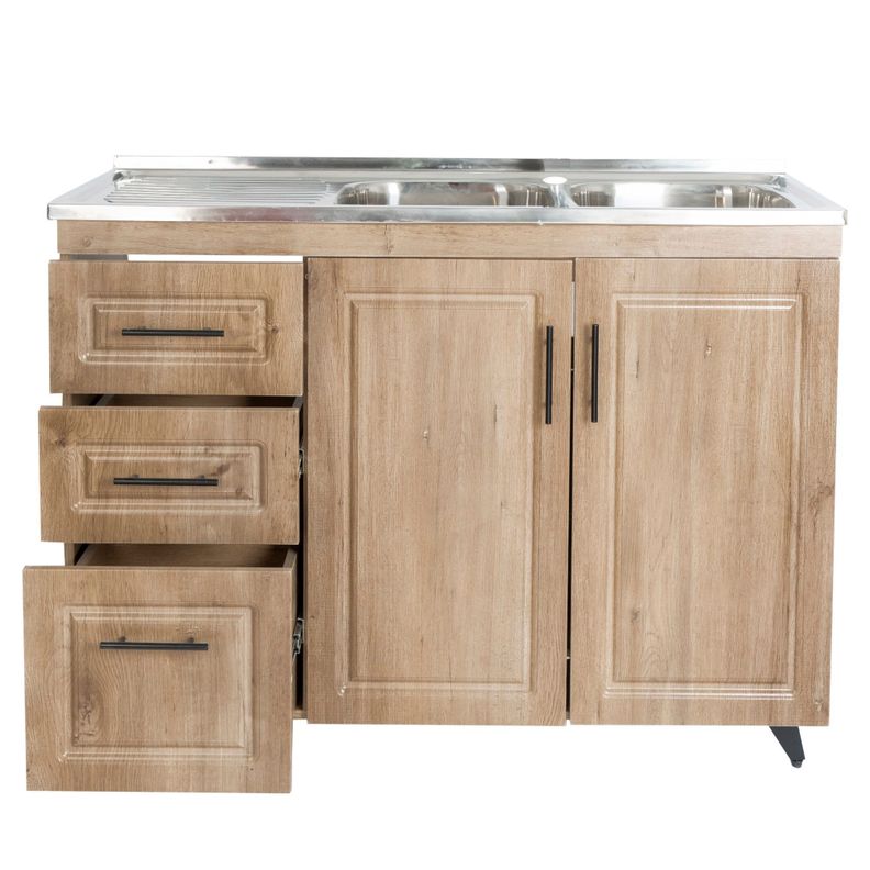 Kit Mueble Lavaplatos Domsa PVC120WI-1