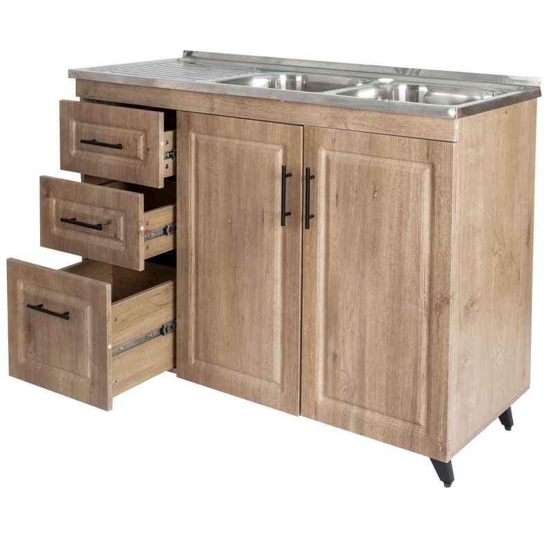 Kit Mueble Lavaplatos Domsa PVC120WI-3