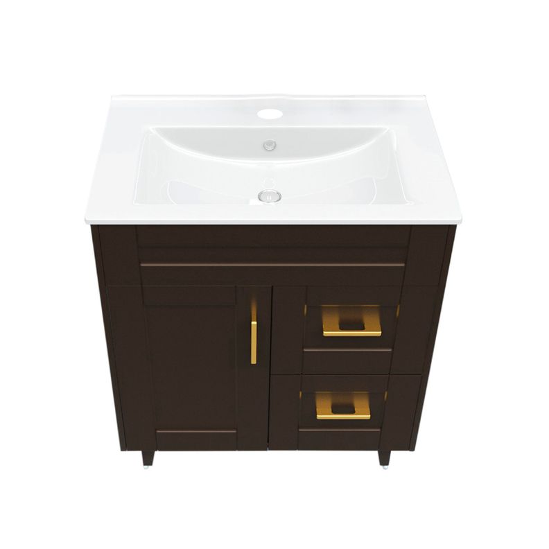 Kit Mueble Vanitorio Domsa Deluxe Café 70SK+P-70-1