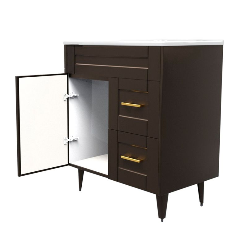 Kit Mueble Vanitorio Domsa Deluxe Café 70SK+P-70-3