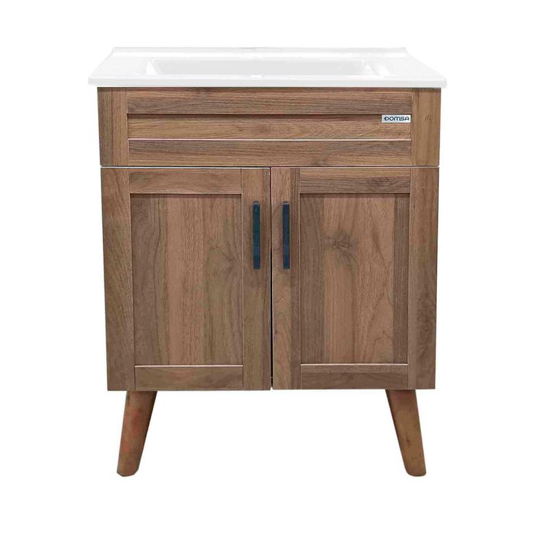 Kit Mueble Vanitorio Domsa Elegance Nogal BM6047+P-60-0
