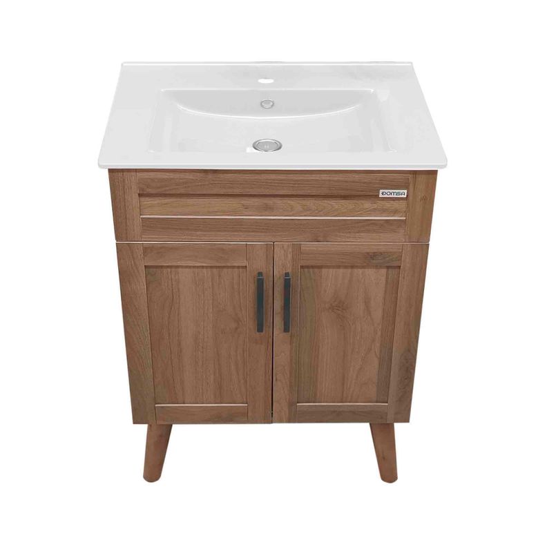 Kit Mueble Vanitorio Domsa Elegance Nogal BM6047+P-60-1