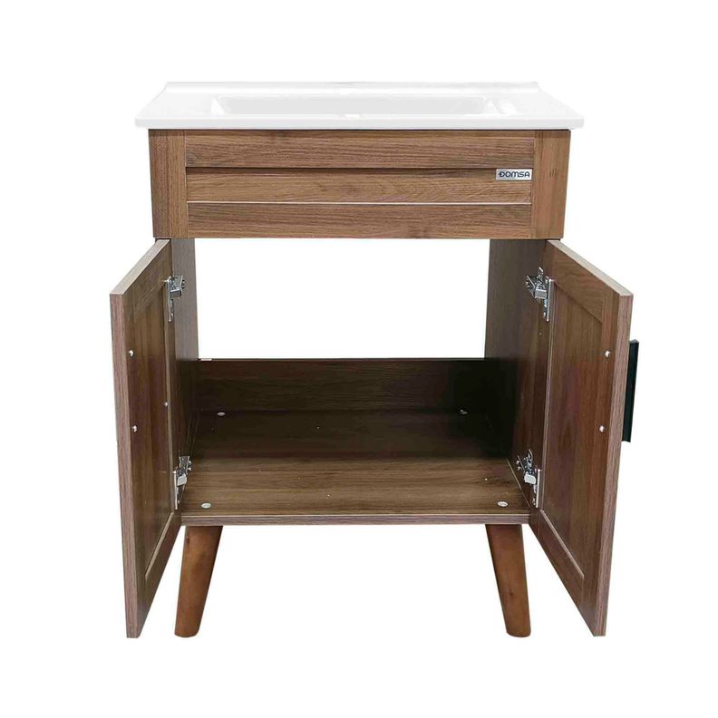 Kit Mueble Vanitorio Domsa Elegance Nogal BM6047+P-60-3