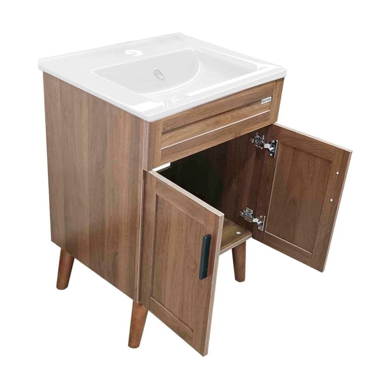 Kit Mueble Vanitorio Domsa Elegance Nogal BM6047+P-60-5