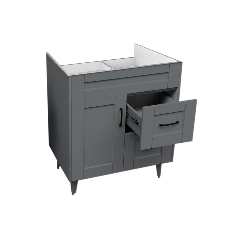 Mueble Vanitorio Domsa 70SK Gris (Sin Cubierta)-3