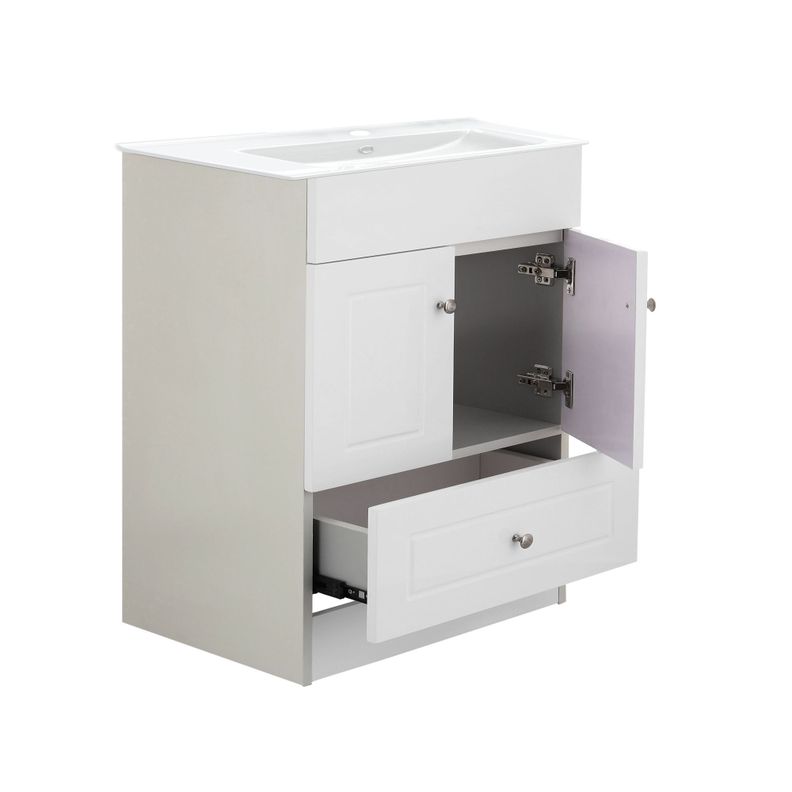 Kit Mueble Vanitorio Domsa Color Blanco B60-PHB+P-60-3