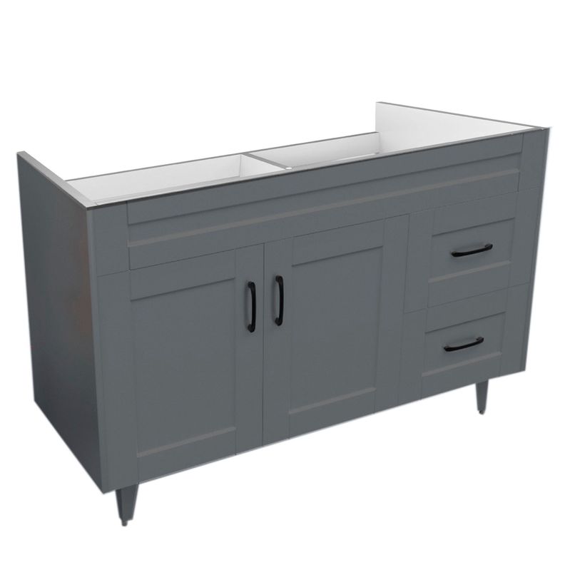 Mueble Vanitorio Domsa 120SK Gris (Sin Cubierta)-2