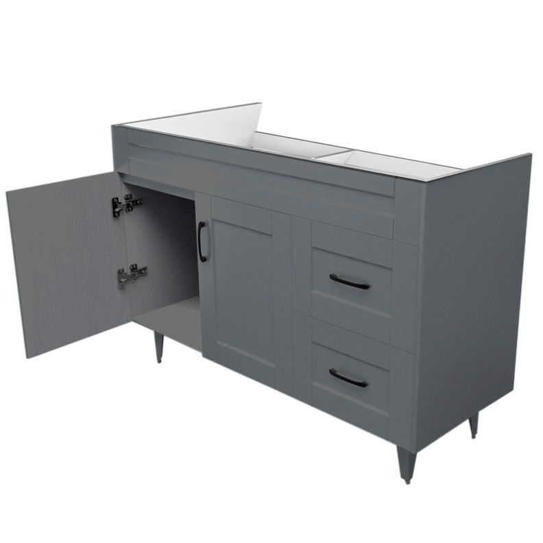 Mueble Vanitorio Domsa 120SK Gris (Sin Cubierta)-4