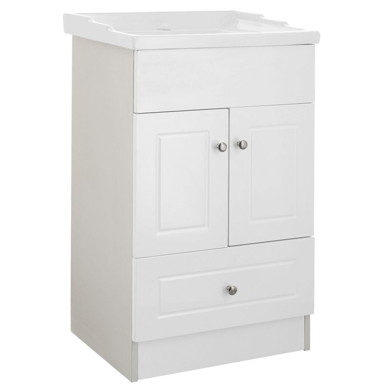 Kit Mueble Vanitorio Domsa Color Blanco B50-PH+F-50-2
