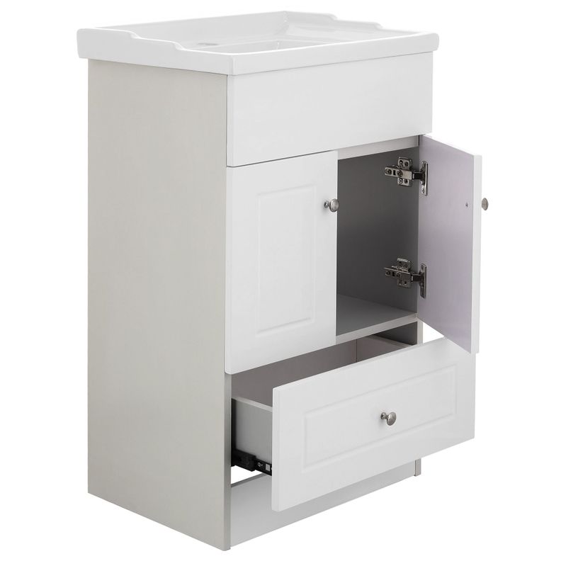 Kit Mueble Vanitorio Domsa Color Blanco B50-PH+F-50-3