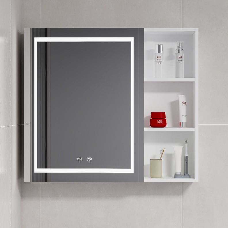Mueble Botiquin Espejo LED Antiempañante Domsa MMR-70 Blanco - 68x80x14cm-0