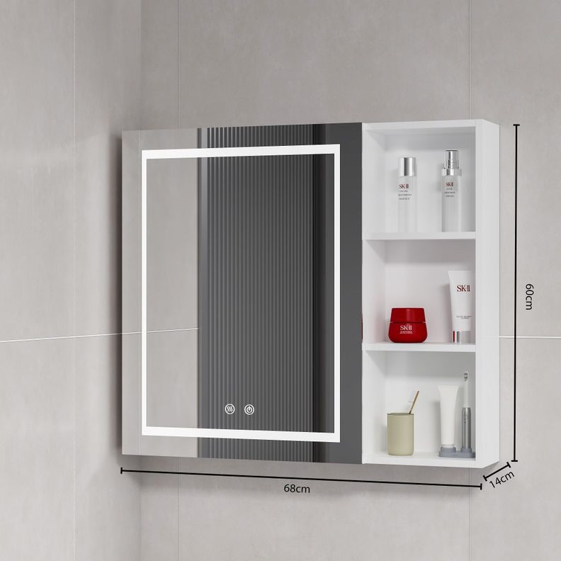 Mueble Botiquin Espejo LED Antiempañante Domsa MMR-70 Blanco - 68x80x14cm-4