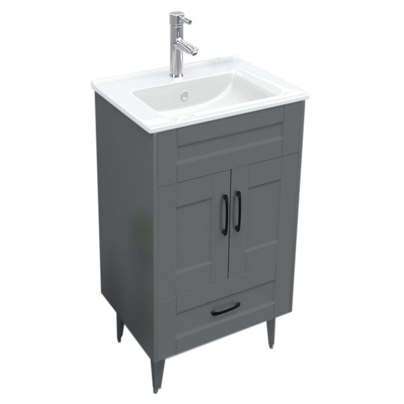 Mueble Vanitorio Domsa 50SK Gris (Sin Cubierta)-1