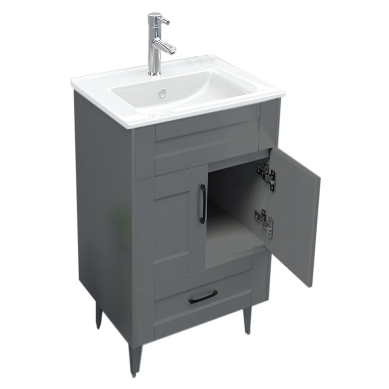 Mueble Vanitorio Domsa 50SK Gris (Sin Cubierta)-2