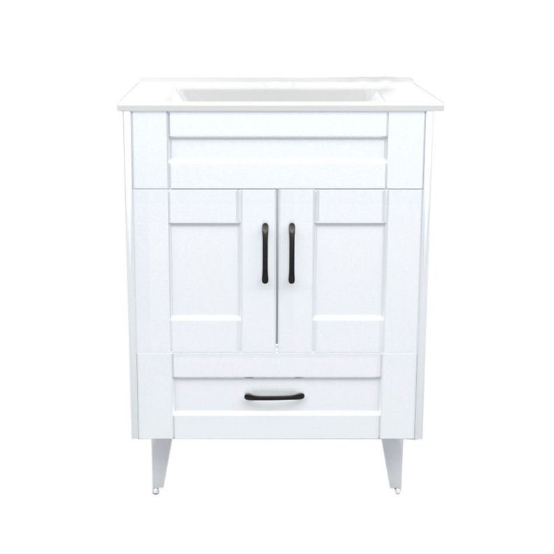 Kit Mueble Vanitorio Domsa Deluxe Blanco B60SK+P-60-0