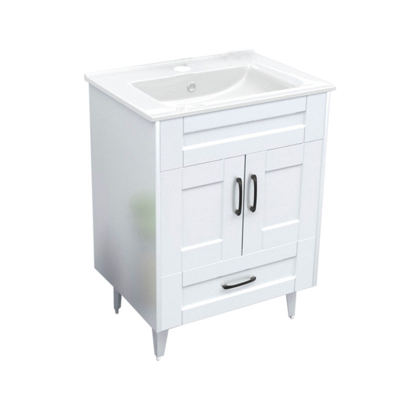 Kit Mueble Vanitorio Domsa Deluxe Blanco B60SK+P-60-1