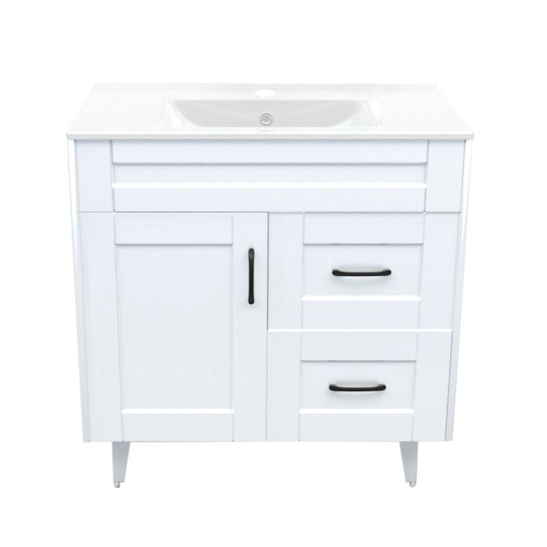 Kit Mueble Vanitorio Domsa Deluxe Blanco 80SK+P-80-0