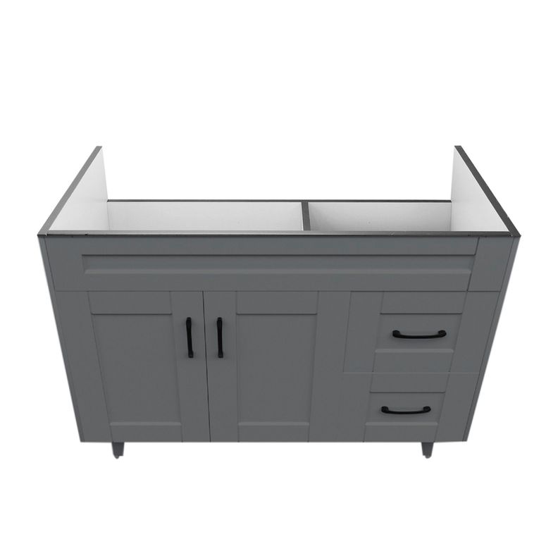 Mueble Vanitorio Domsa 100SK Gris (Sin Cubierta)-1