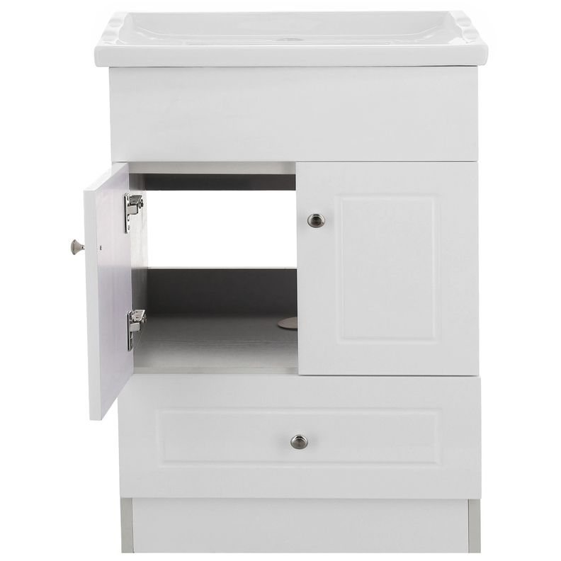 Kit Mueble Vanitorio Domsa Color Blanco B60-PHB+F-60-1