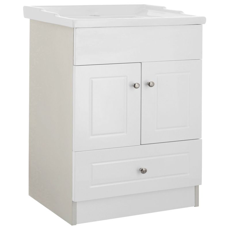 Kit Mueble Vanitorio Domsa Color Blanco B60-PHB+F-60-2