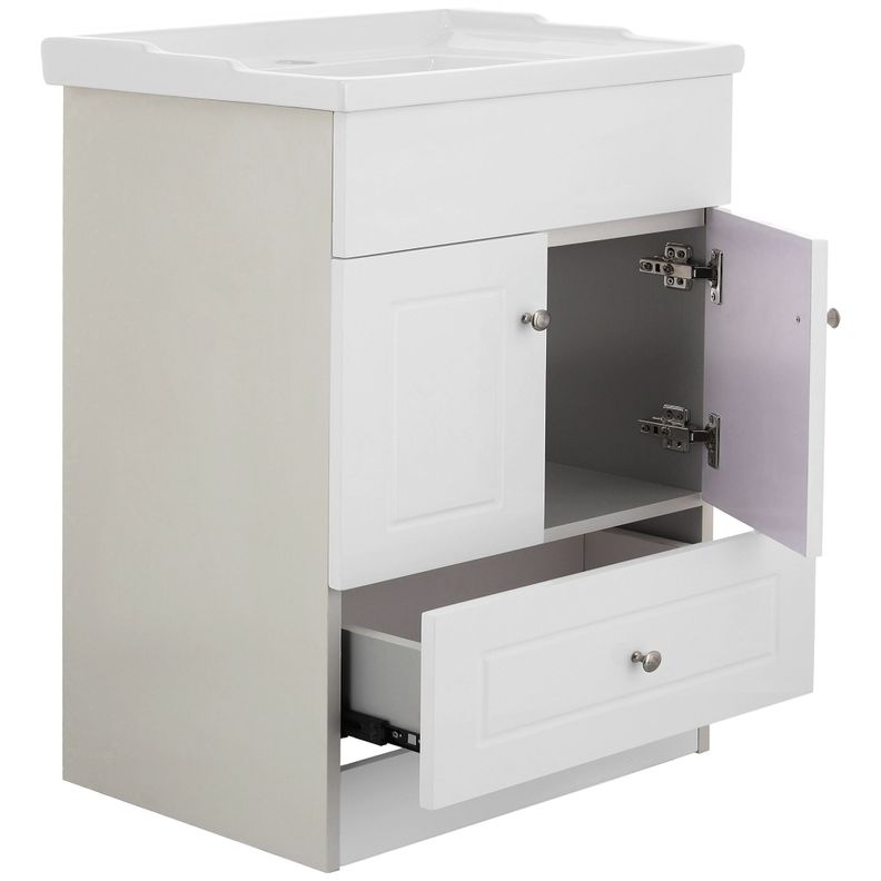 Kit Mueble Vanitorio Domsa Color Blanco B60-PHB+F-60-3