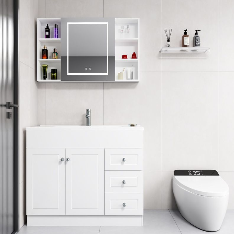 Mueble Botiquin Espejo LED Antiempañante Domsa MMR-100 Blanco - 98x80x14cm-2