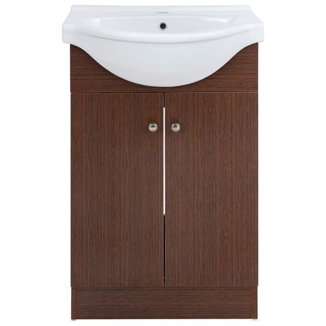 Kit Mueble Vanitorio Domsa Color Nogal MB55Z+55Z-0