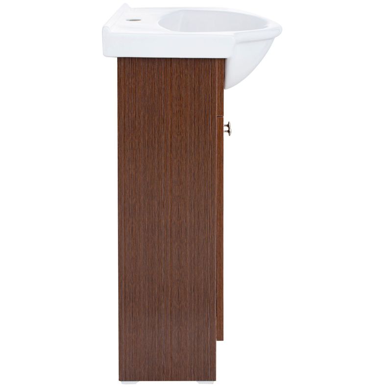 Kit Mueble Vanitorio Domsa Color Nogal MB55Z+55Z-3