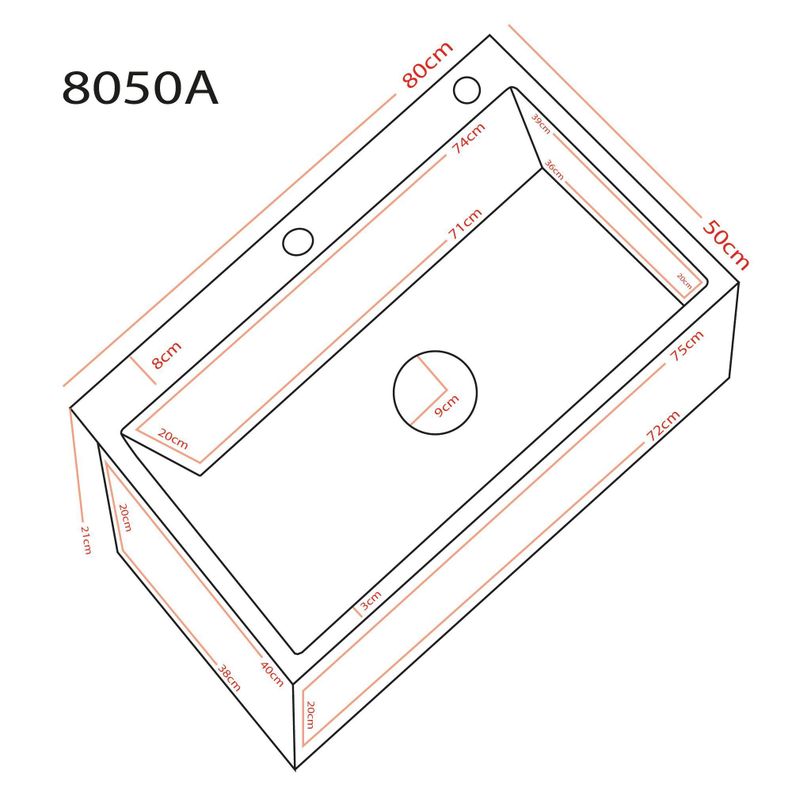 Lavaplatos Deluxe Domsa MDS8050A-BLACK CON/L-2