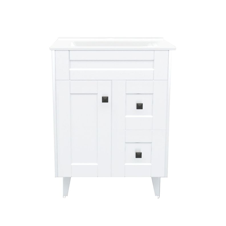 Kit Mueble Vanitorio Domsa Deluxe Blanco N60SK+P-60-0