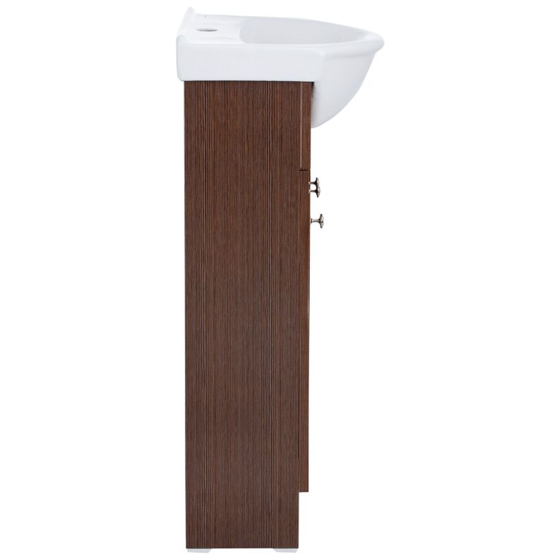 Kit Mueble Vanitorio Domsa Color Nogal MB40Z+40Z-3