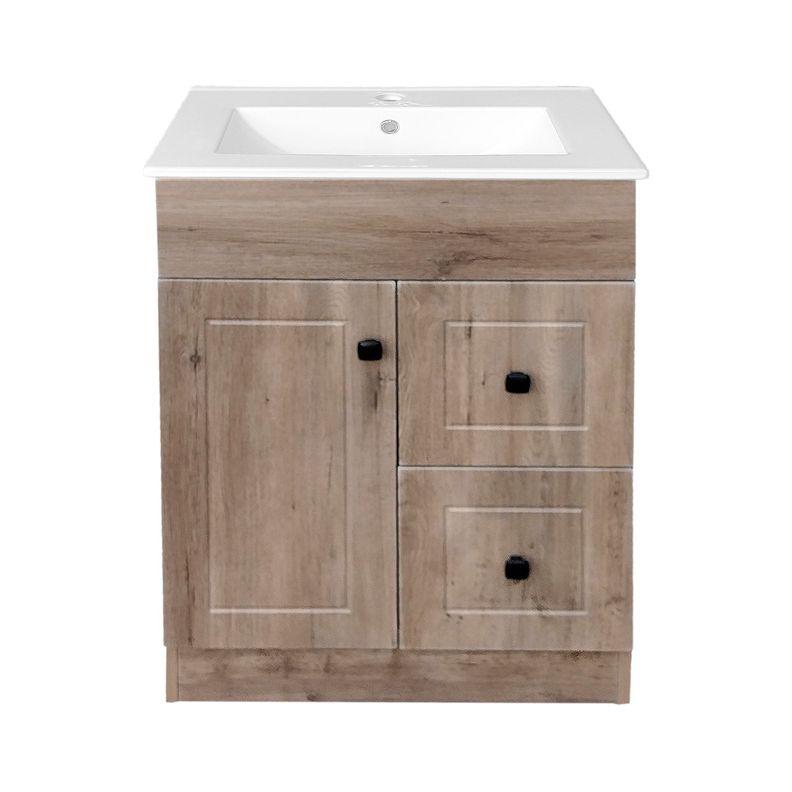 Kit Mueble Vanitorio Domsa Color Nogal BPA-60A+60C-0