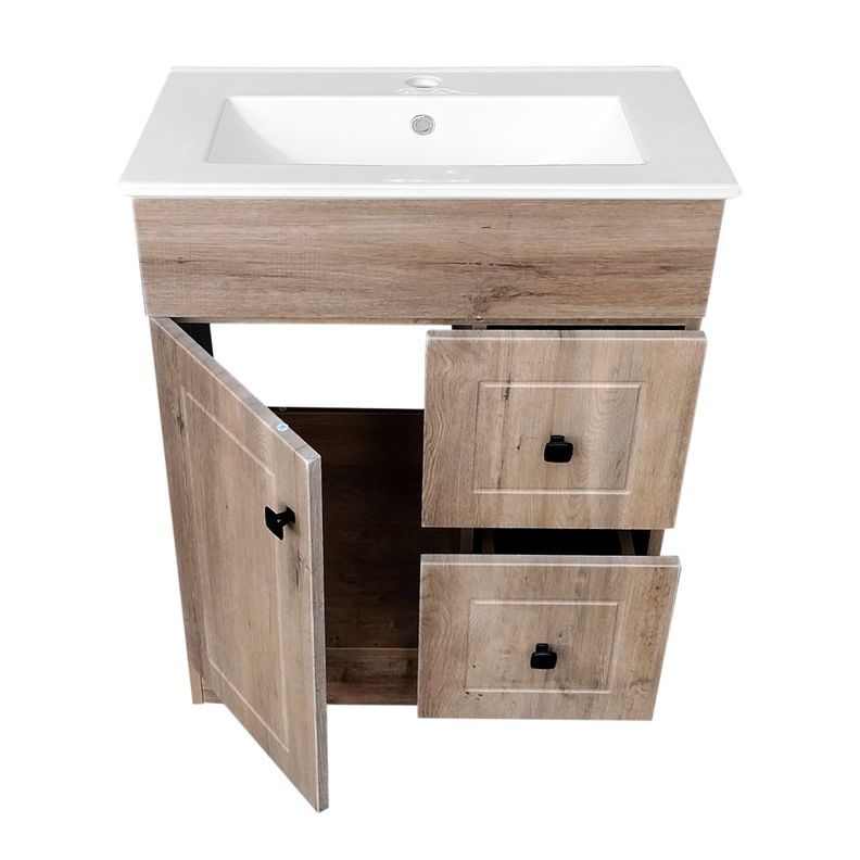 Kit Mueble Vanitorio Domsa Color Nogal BPA-60A+60C-2