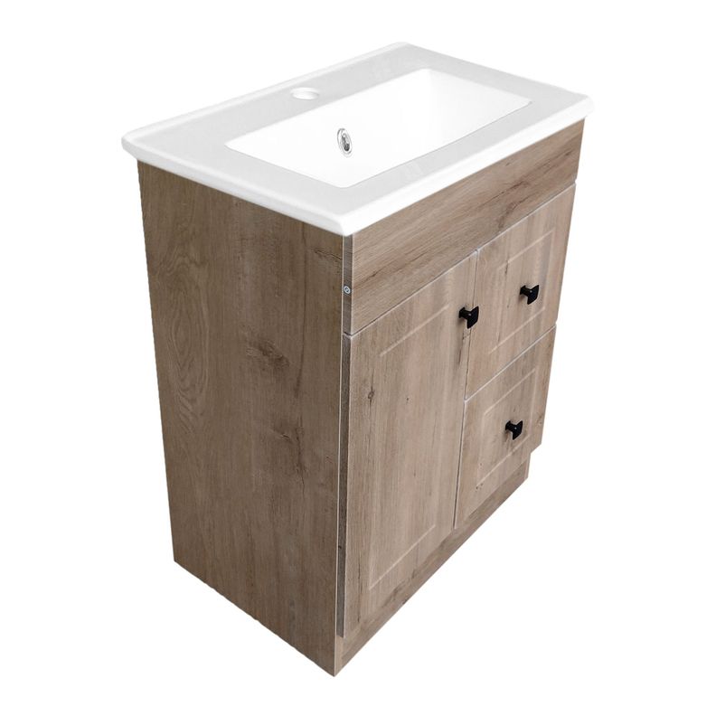 Kit Mueble Vanitorio Domsa Color Nogal BPA-60A+60C-3